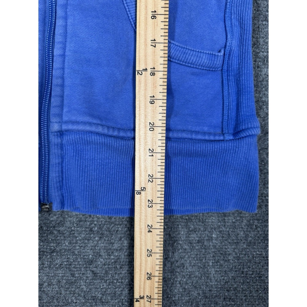 Vintage Lululemon Scuba Hoodie Womens‎ 6 Rocksteady Blue Cotton Fleece Full Zip - Picture 14 of 16
